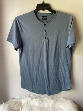 Cuts dad Men's Henley Tee - Slate Blue